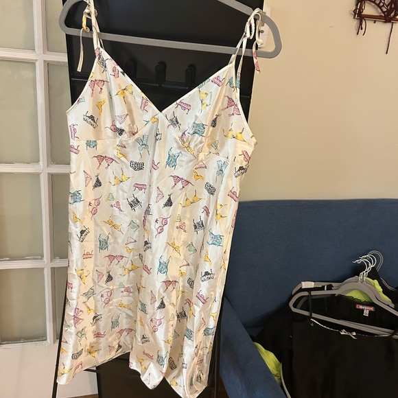 Vintage Lingerie Printed Slip Dress - Picture 1 of 2
